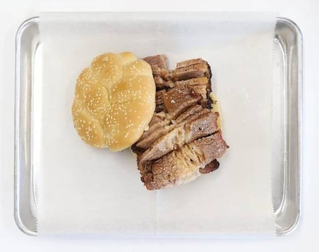 Beef Brisket Sandwich.