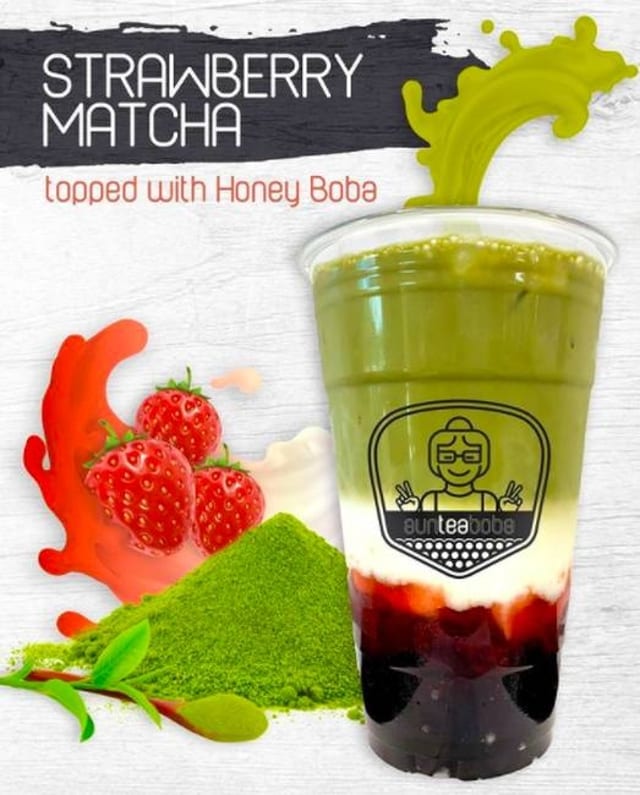 Strawberry Matcha.