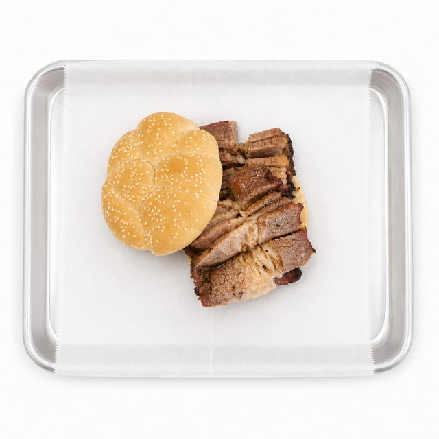 Beef Brisket Sandwich.