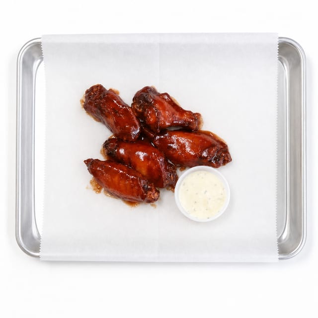 5 pcs. Smoked Buffalo Wings Combo Special.